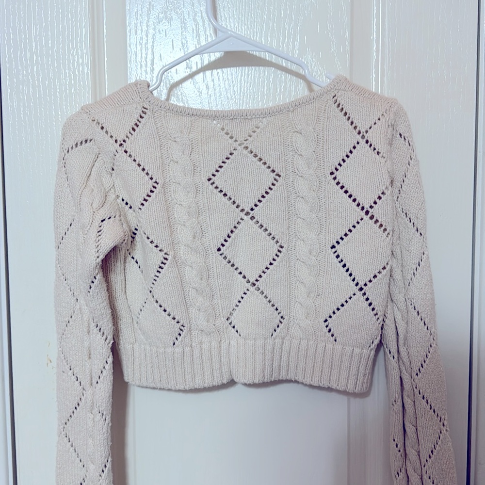 John Galt small, off-white, cropped sweater - Picture 2 of 3